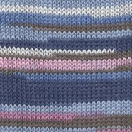 Muskat Soft – blauw/paars print