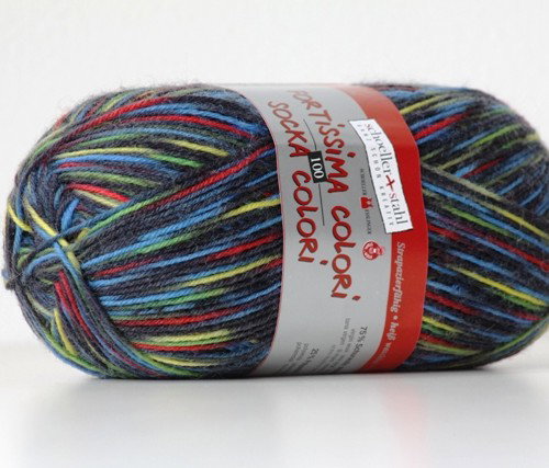 Fortissima Socka Colori – zwart/bont