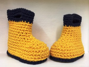 crochet rain boots
